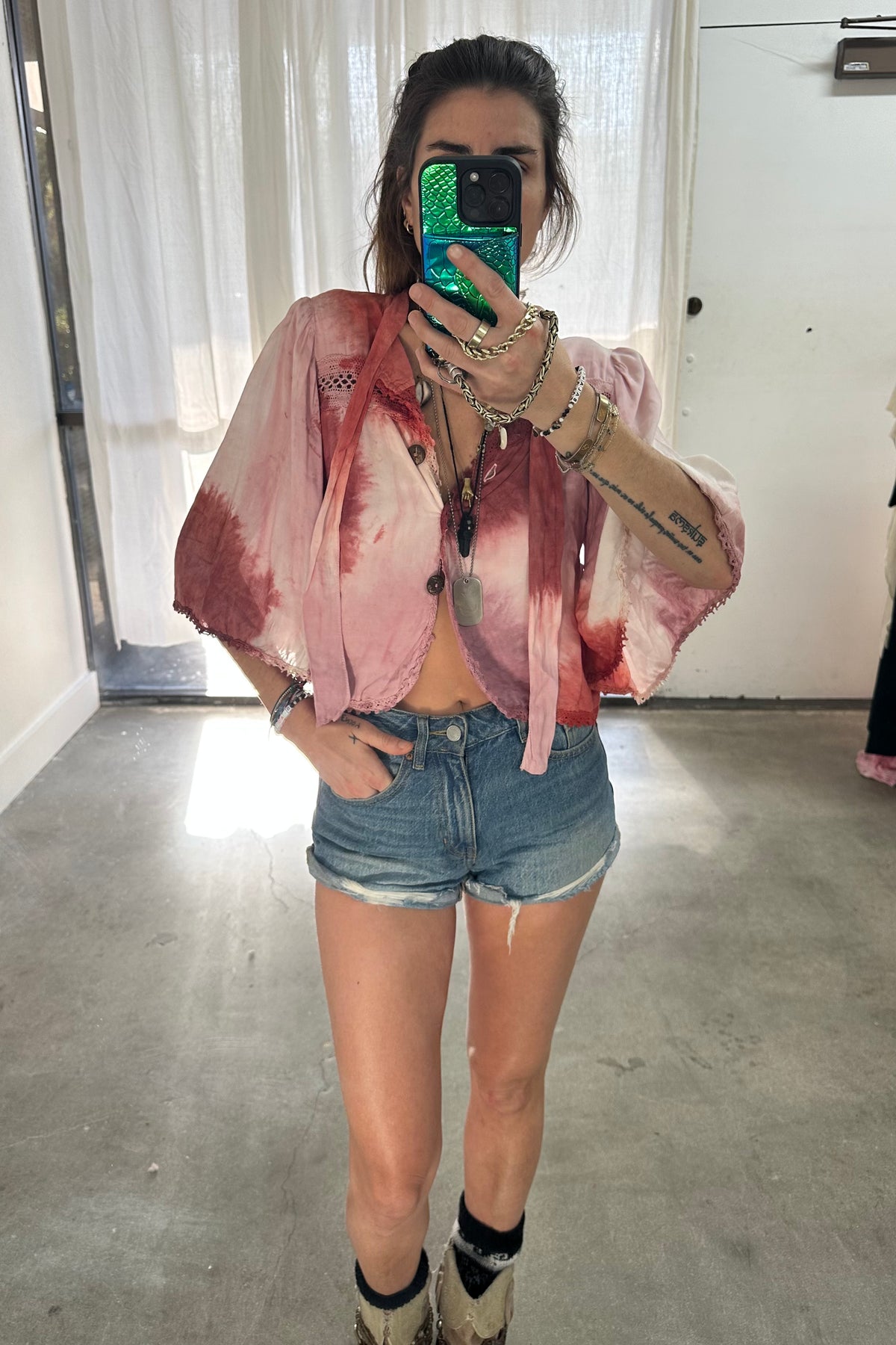 Tie Dye Morning Star Top - Sample Sale