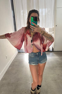 Tie Dye Morning Star Top - Sample Sale