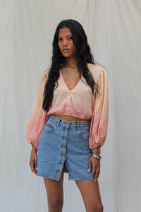 Ombre Brandy Blouse  - Sample Sale