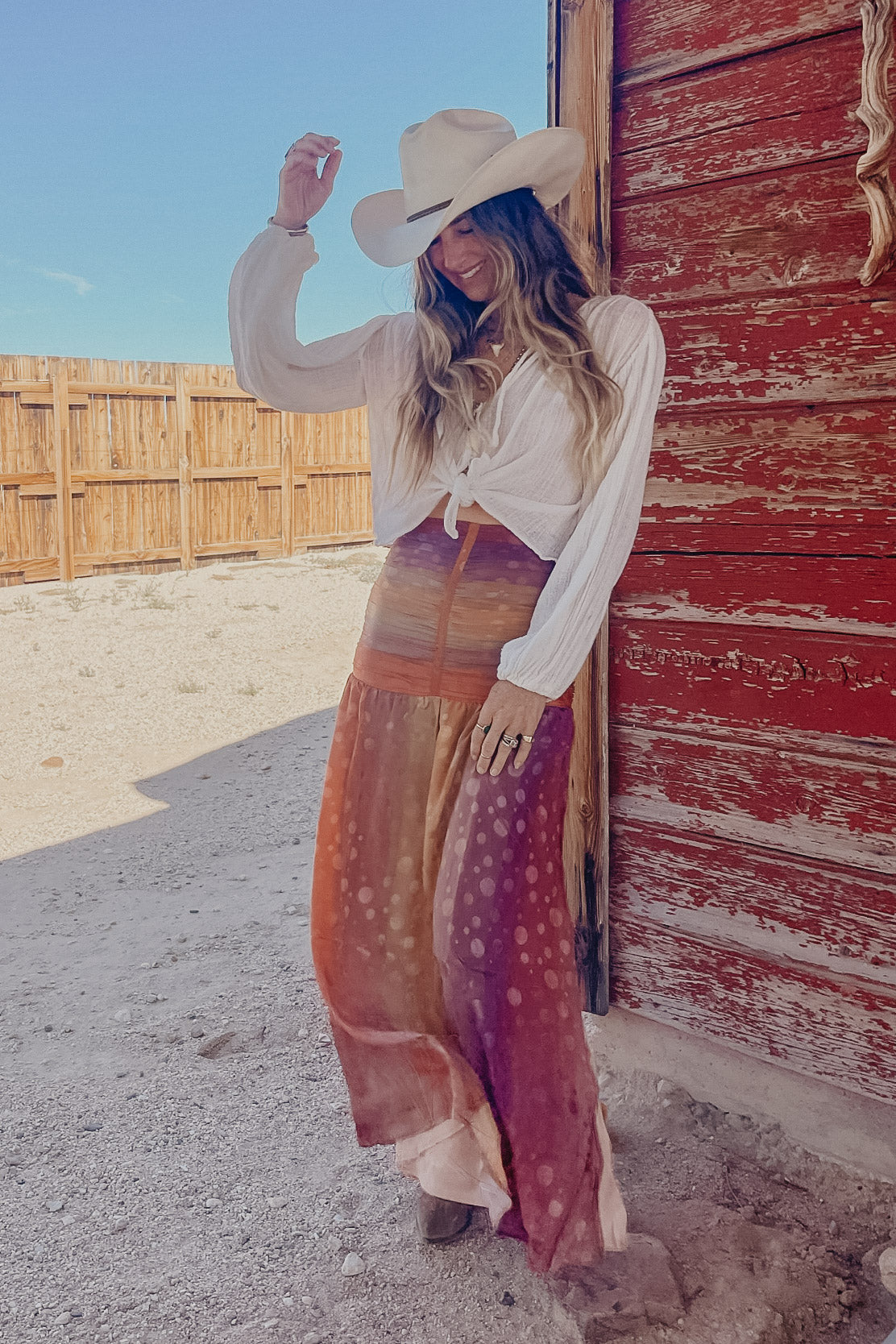 Electric Saturn Maxi Skirt