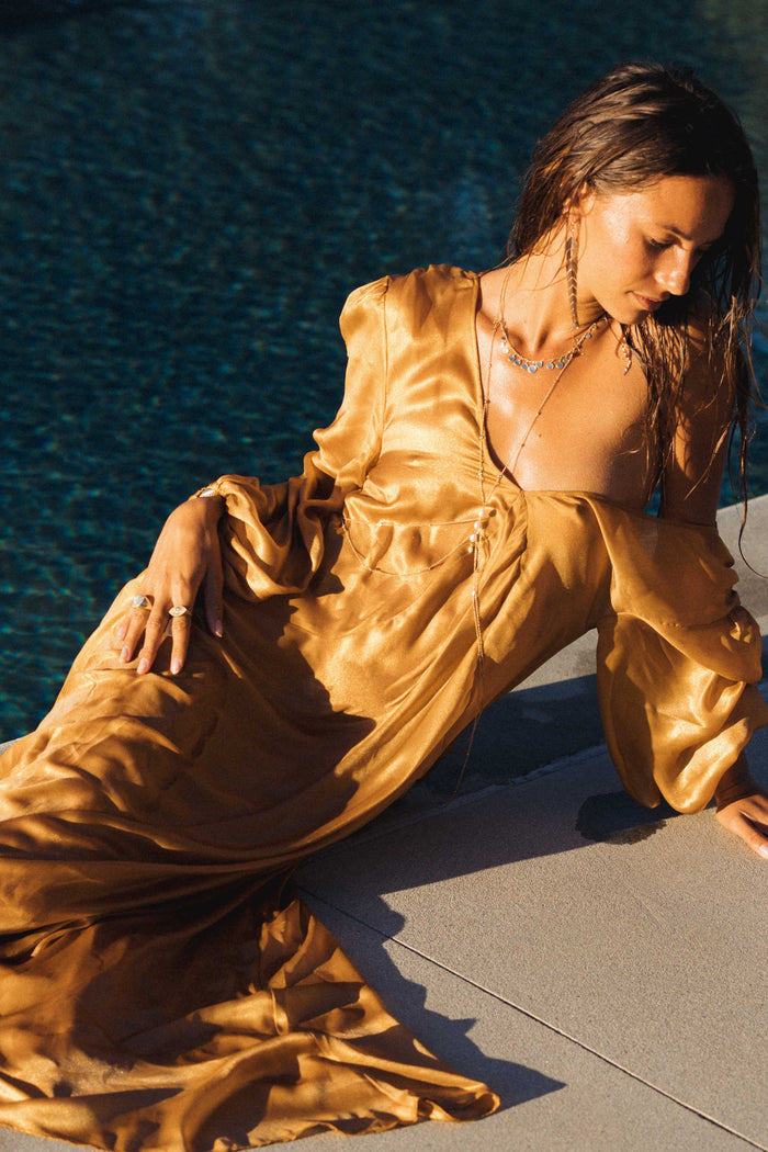 Golden Parade Maxi Dress