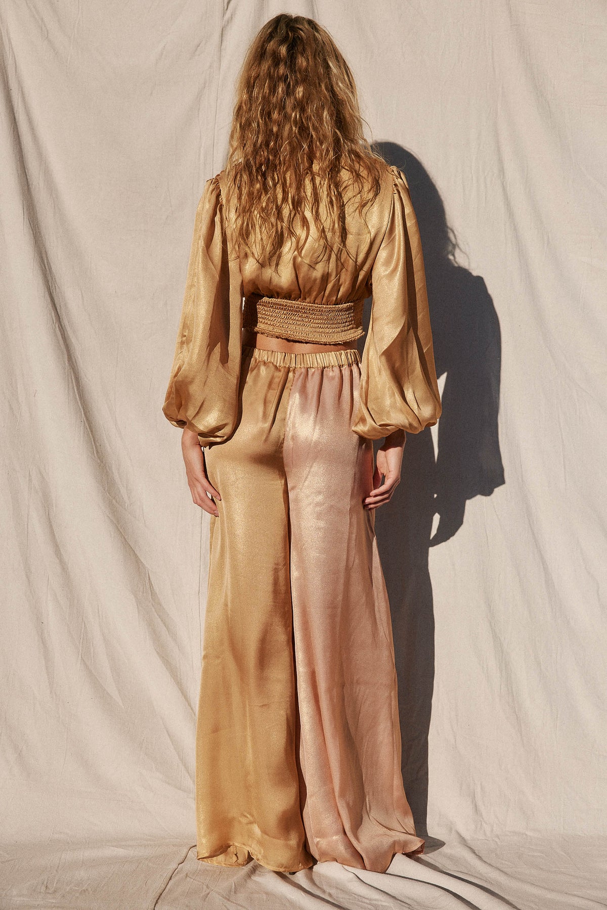 Golden Wave Wide Leg Pant