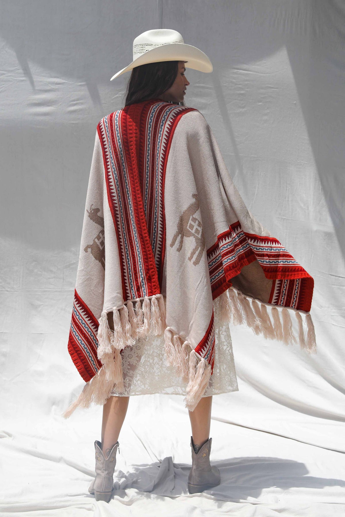 Llama Shawl Poncho