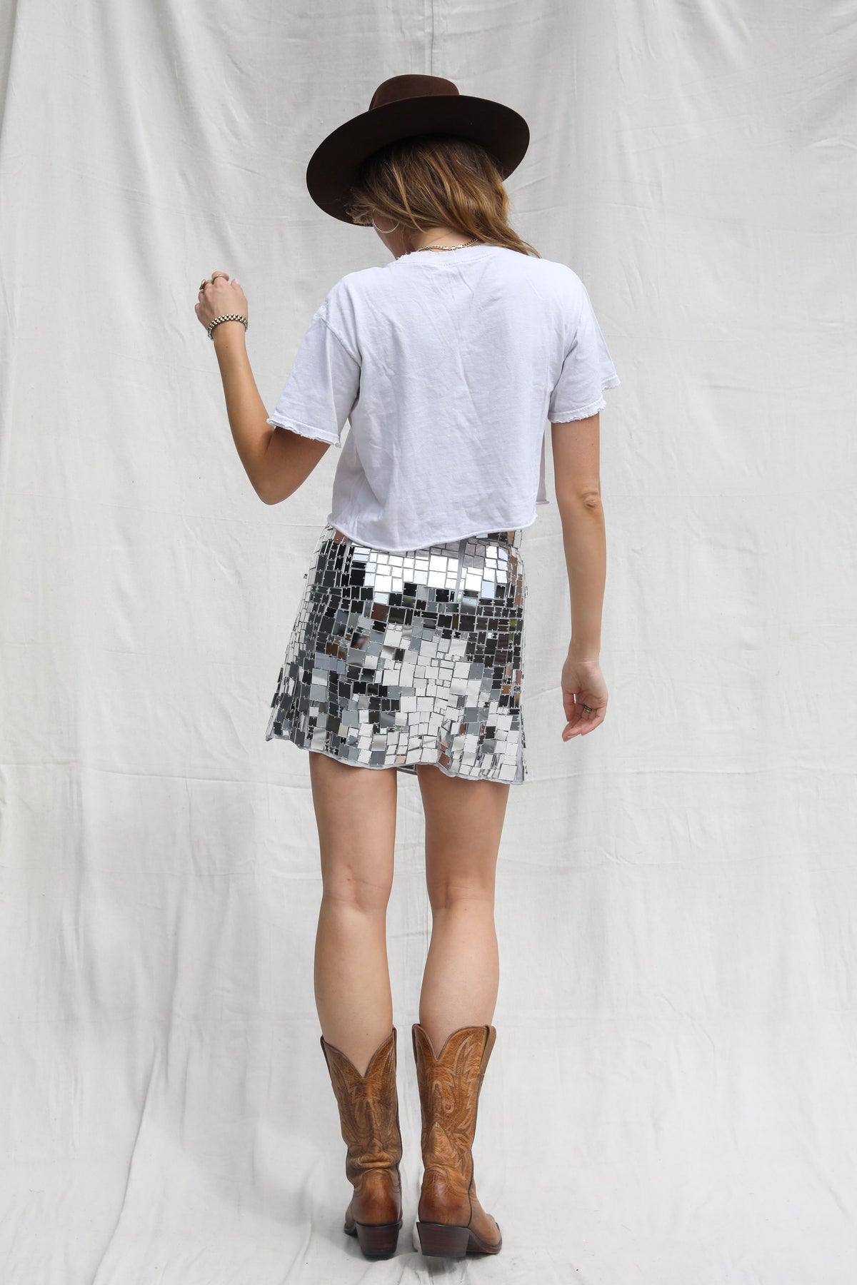 Mirrorball Mini Skirt