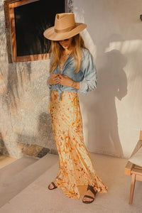 Petal Dye Skinny Dip Maxi Slip