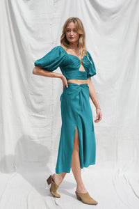 With A Twist Midi Skirt - Sample Sale