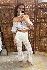 White Lace Pants - Sample Sale