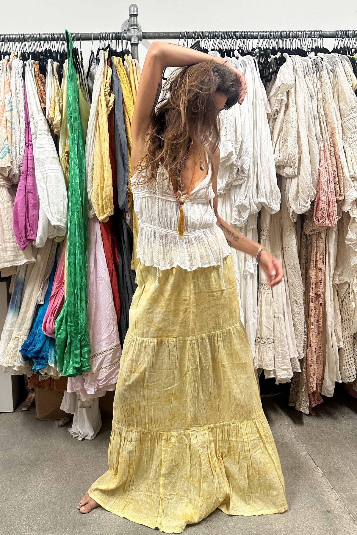 Tie Dye Songbird Maxi Skirt - Sample Sale