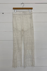 White Lace Pants - Sample Sale