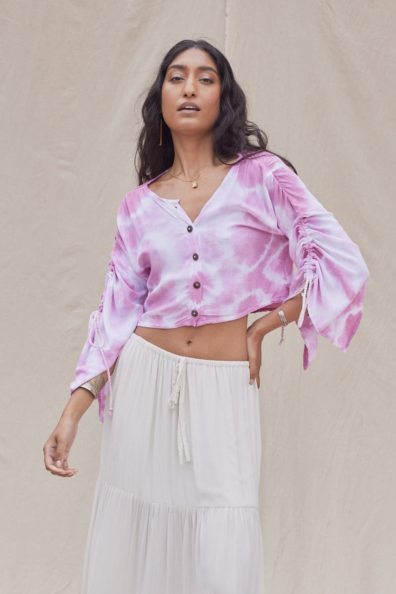 Tie Dye Anemone Blouse - Sample Sale