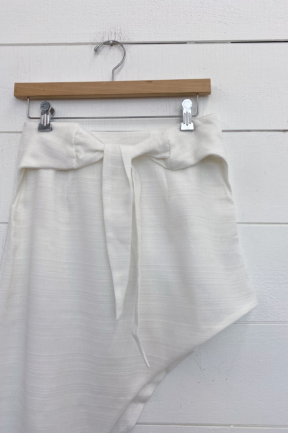 baldwin wrap skirt in sea salt