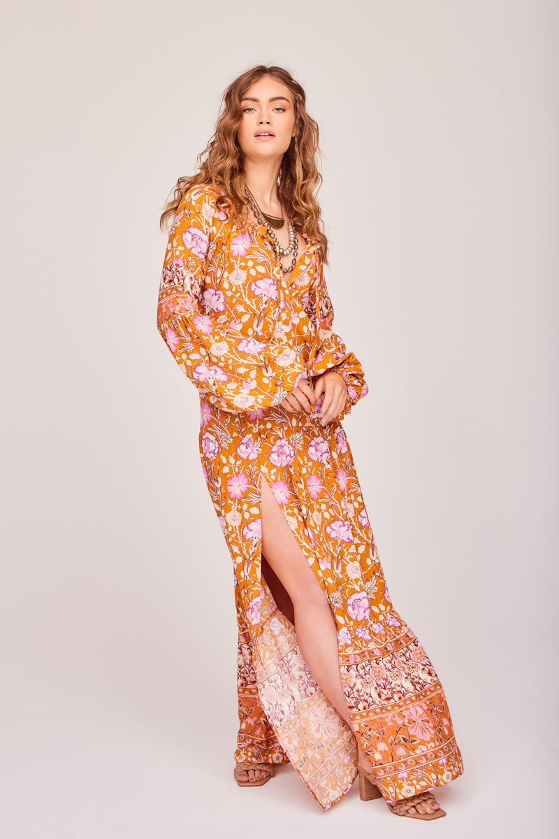 Baroque Absynthe Maxi Dress - Sample Sale