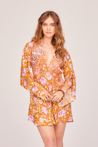 Baroque Hyacinth Mini Dress