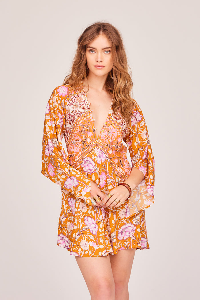 Baroque Hyacinth Mini Dress