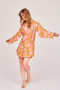 Baroque Hyacinth Mini Dress