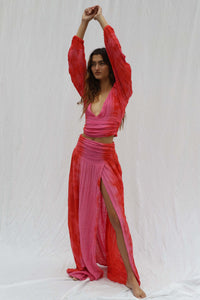 Tie Dye Lapis Maxi Skirt