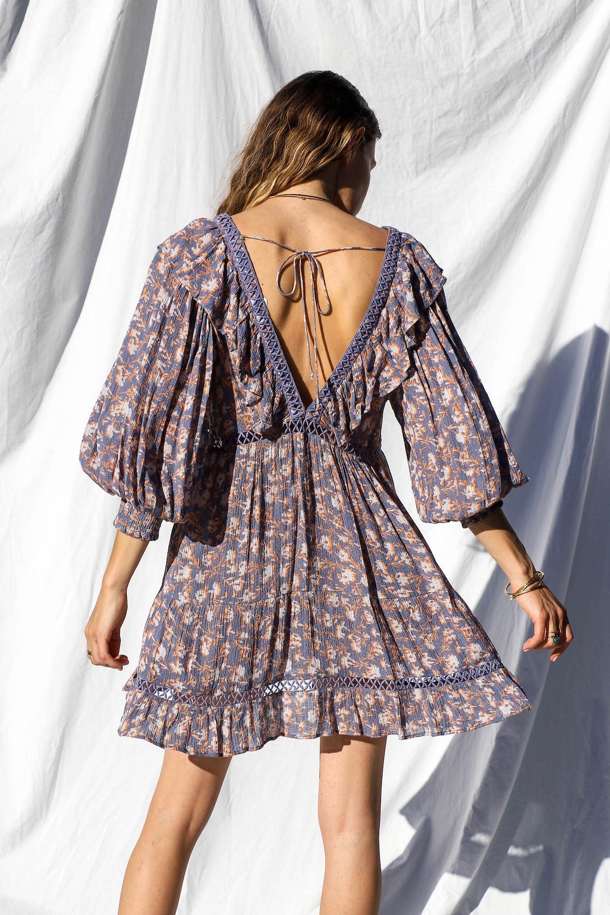 Wildflower Lasi Mini Dress - Sample Sale