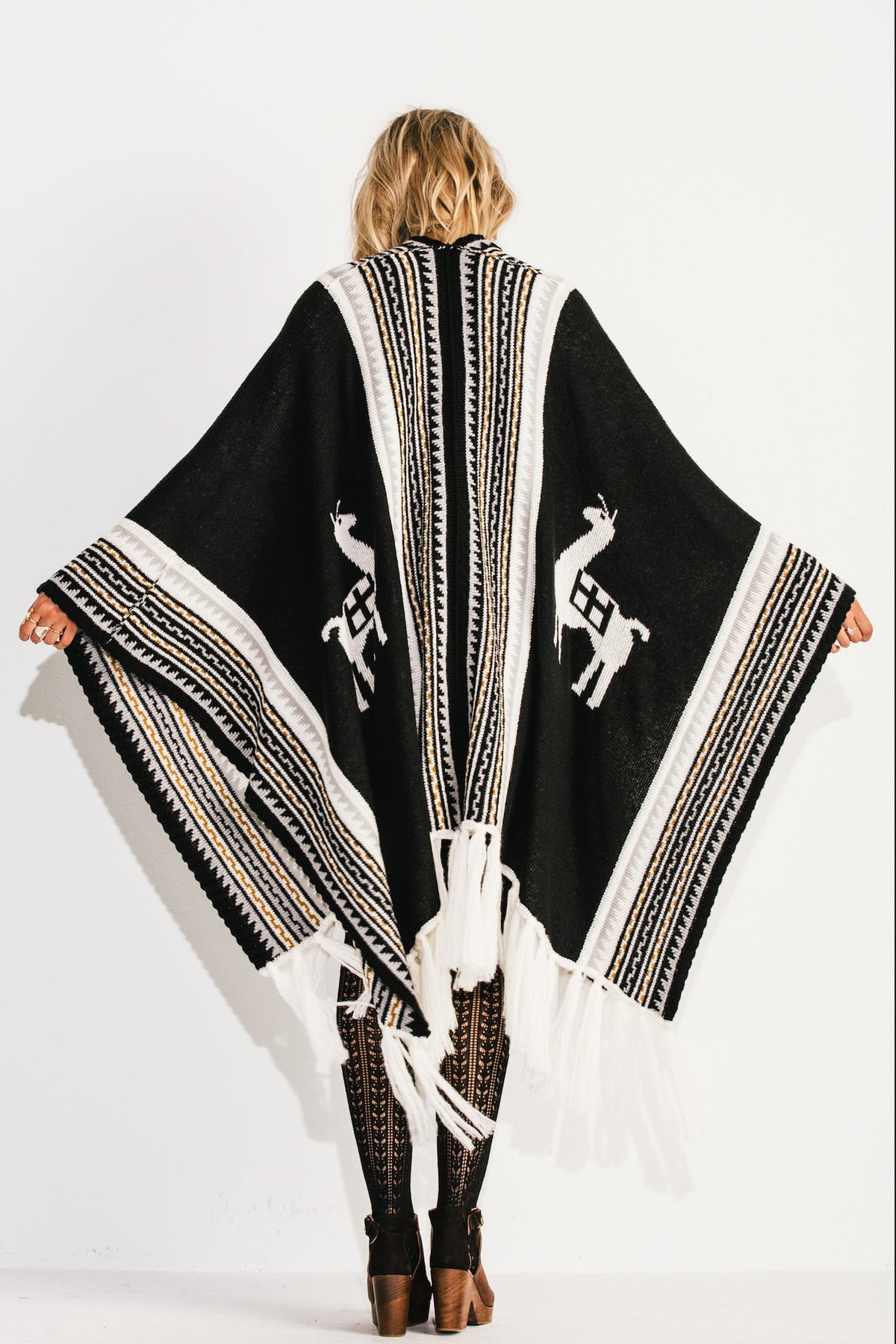 Llama Shawl Poncho