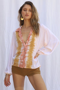 Tie Dye Rio Bonny Button Up