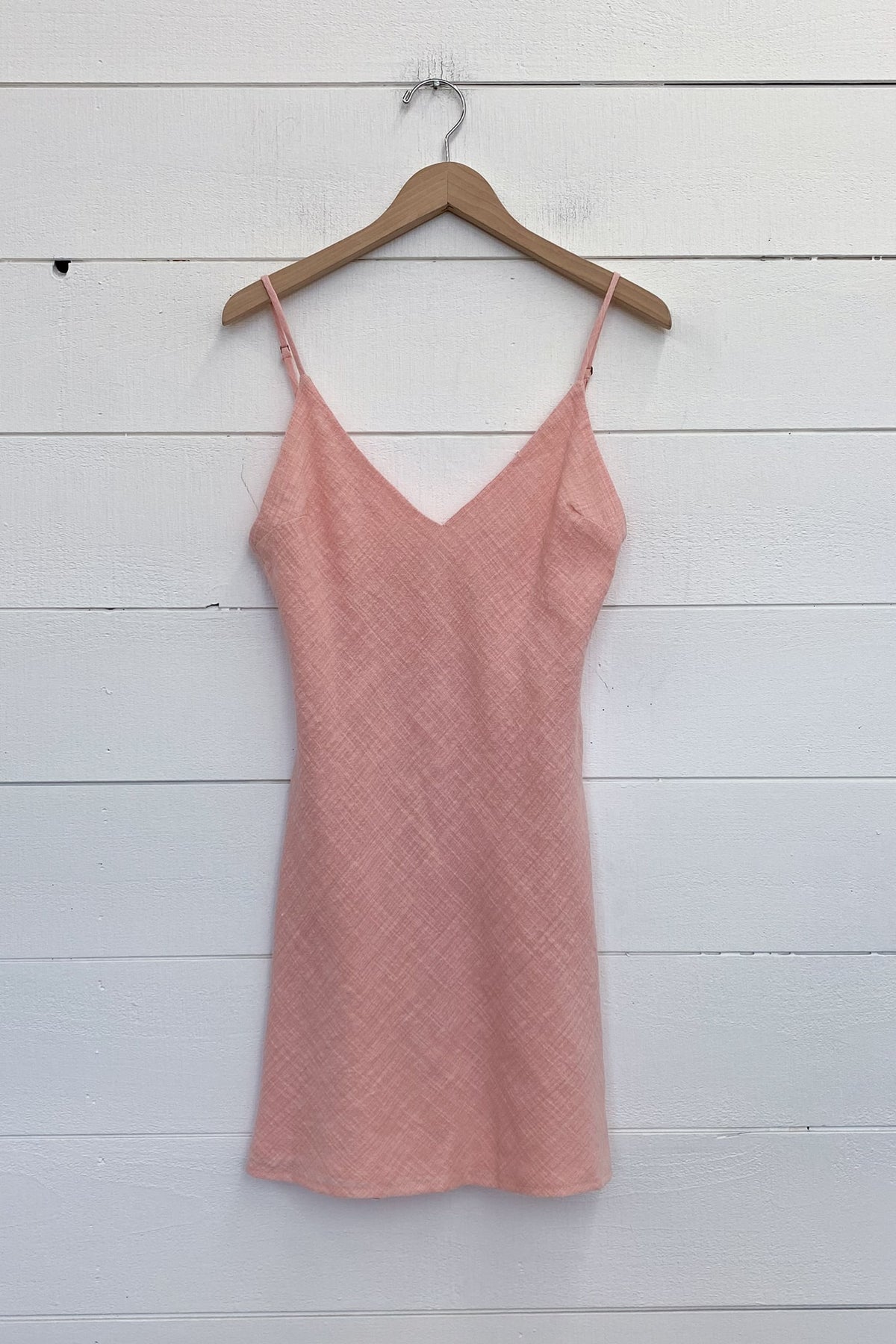 mini slip dress in pink sand